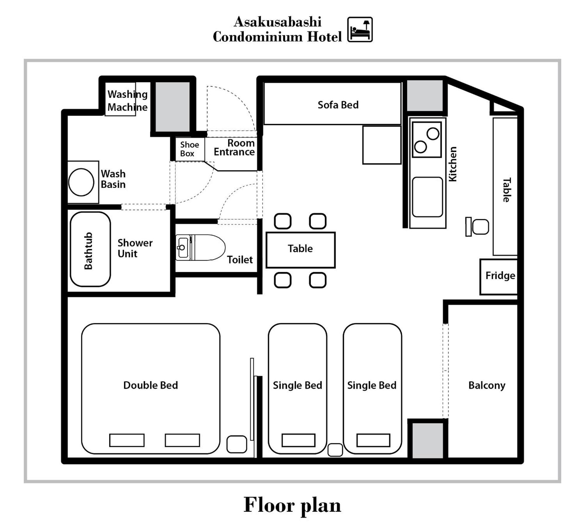 Asakusabashi Condominium Hotel Tokyo Exterior photo